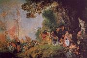 Jean-Antoine Watteau Pilgrimage to Cythera china oil painting artist